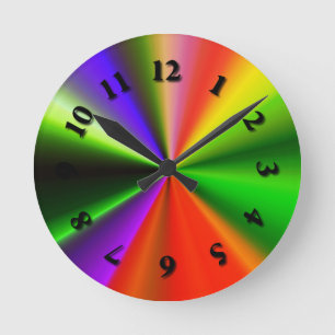 Technicolor Rund Klocka