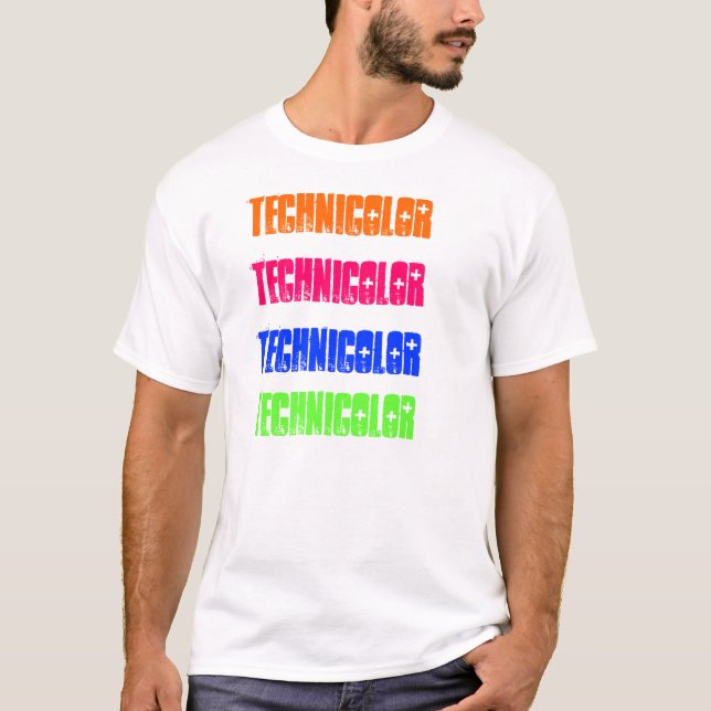 technicolor technicolor, technicolor, technicolor tee shirt (Framsida)