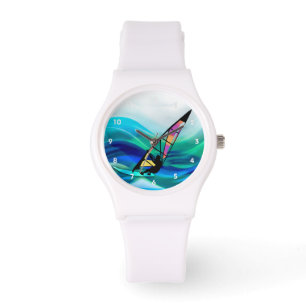 Technicolor Windsurfer i en tyfon Armbandsur