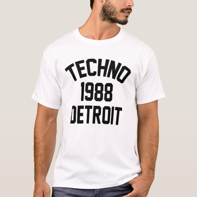 Techno 1988 Detroit T-shirt (Framsida)