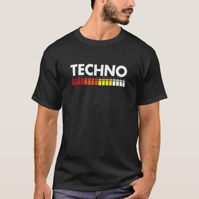 Techno 808 Drum Maskin T Shirt (Framsida)