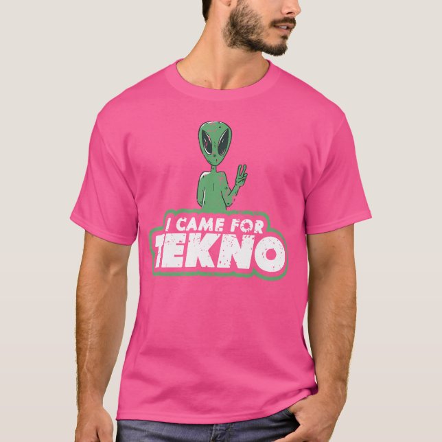 Techno Alien Ord Edm Rave T Shirt (Framsida)