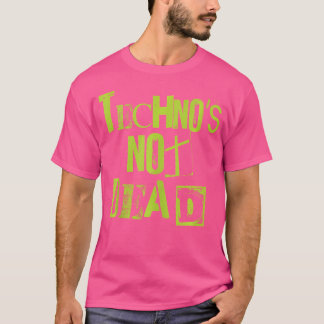 Techno är inte dödligt vid grunge minimal Electro T Shirt