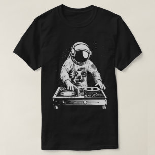 Techno Astronaut DJ Disco Electronic EDM Music T Shirt
