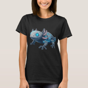 Techno Axolotl - Sött Robotdesign T Shirt