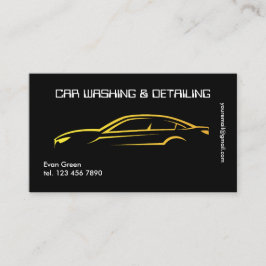 Techno Black Golden om bildetaljer Visitkort