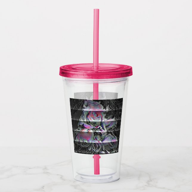 Techno Bouquet Acrylic Tumbler Take Away Mugg (Framsida)