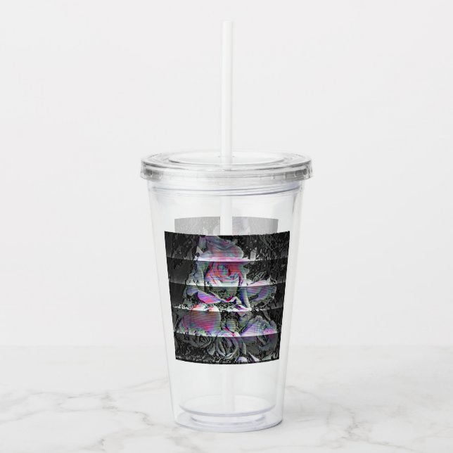 Techno Bouquet  Akryl Tumbler Take Away Mugg (Framsida)