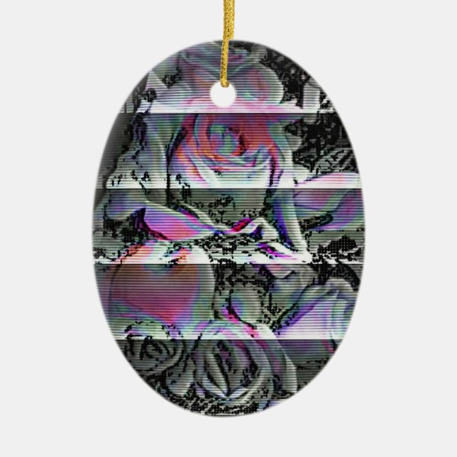 Techno Bouquet Ceramic Ornament (Framsidan)