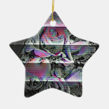 Techno Bouquet Ceramic Ornament