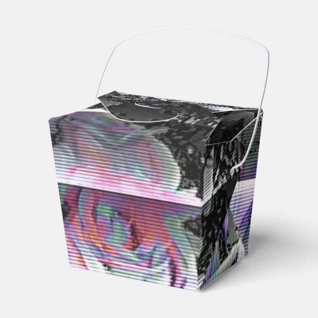 Techno Bouquet Favor Box Presentaskar (Framsidan Sidan)