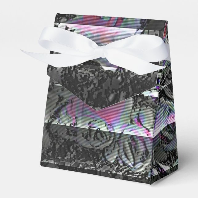 Techno Bouquet Favor Box Presentaskar (Framsidan Sidan)