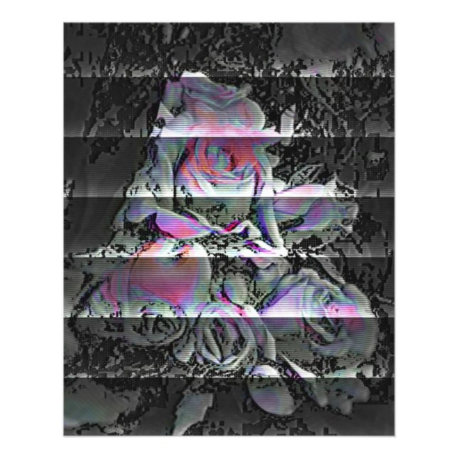 Techno Bouquet  Foto Print (Framsidan)