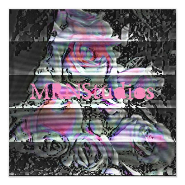 Techno Bouquet Photo Print Fototryck (Framsidan)