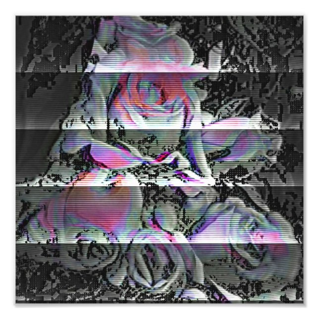 Techno Bouquet Photo Print Fototryck (Framsidan)