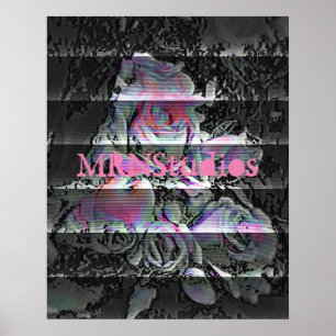 Techno Bouquet Poster