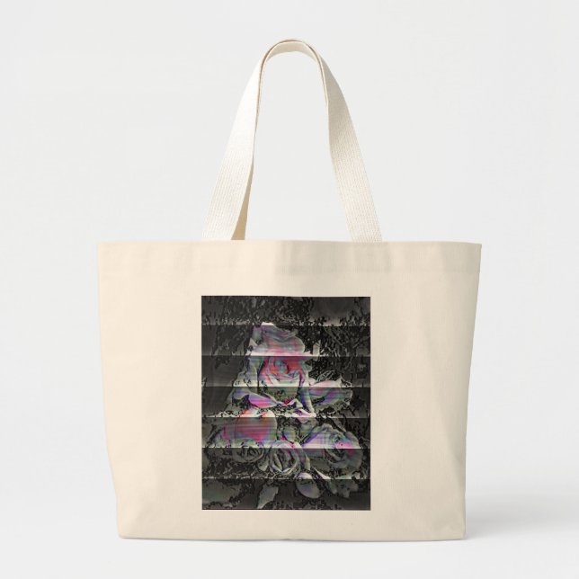 Techno Bouquet Tote Bag Jumbo Tygkasse (Framsidan)