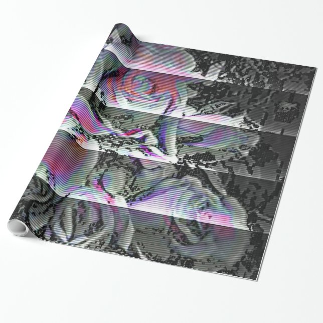 Techno Bouquet Wrapping Papper Presentpapper (Utrullad)