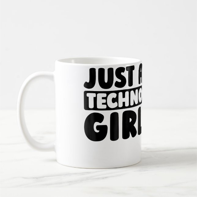 Techno Clubbing Raver Electro Rave Just A Techno G Kaffemugg (Vänster)