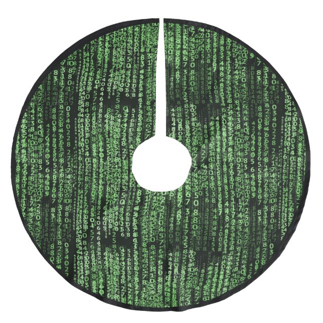 Techno Computer Programming Matrix Data Julgransmatta Borstad Polyester (Framsidan)