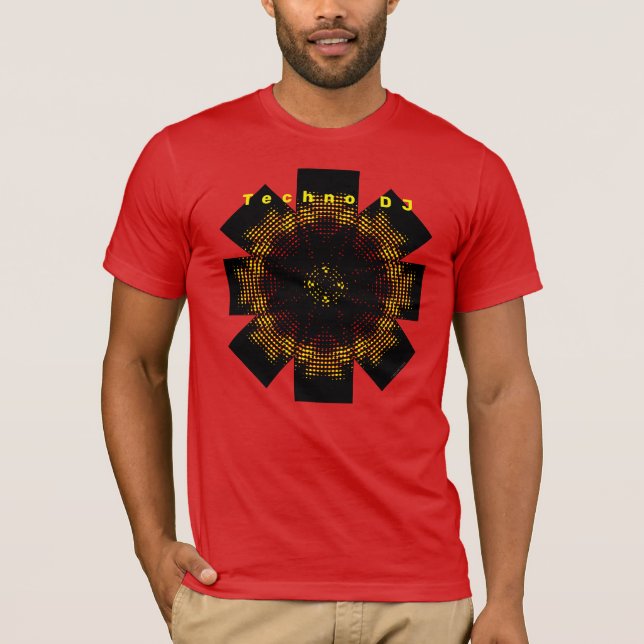 Techno DJ T-shirt (Framsida)