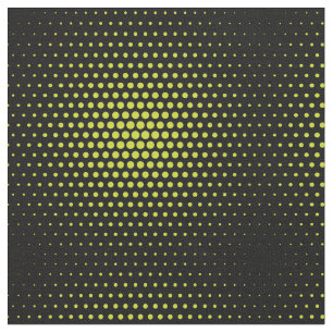 Techno dots Modern Black Grönt Tyg