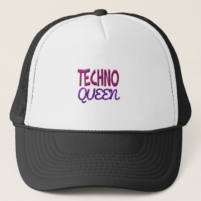 Techno Drottning Truckerkeps (Framsida)