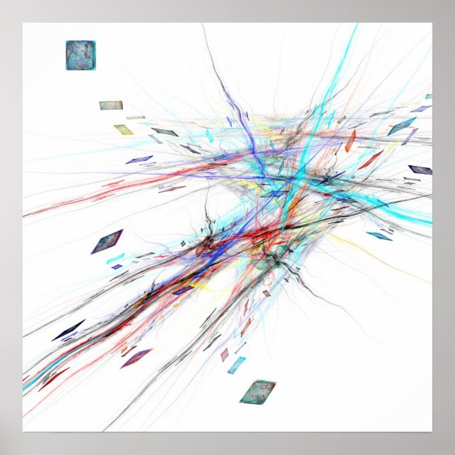 Techno färg - Poster (Framsidan)