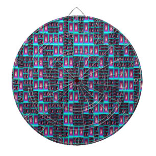 Techno fractal tapet darttavla