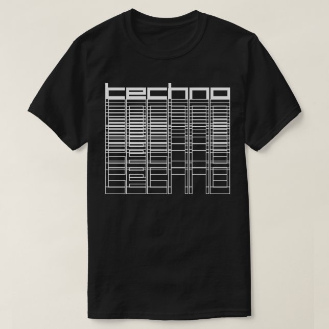 techno geometric t shirt (Design framsida)