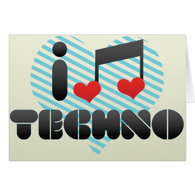 Techno Hälsningskort (Framsidan Horizontal)