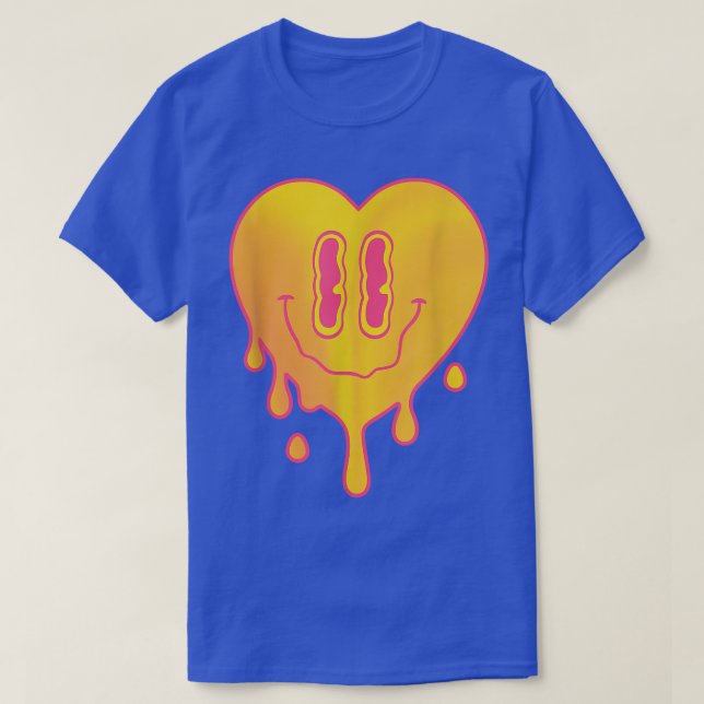 Techno Heart EDM Music Festival Rave Dubstep T Shirt (Design framsida)