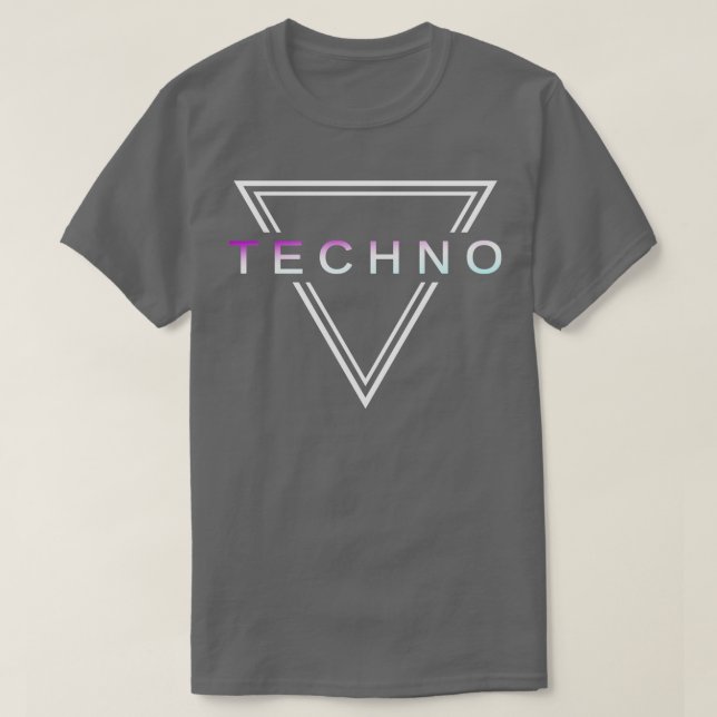 Techno House Party EDM Festival Goa Electro Rave 8 T Shirt (Design framsida)