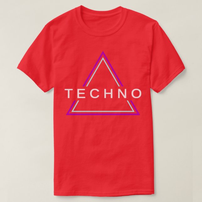 Techno House Party EDM Festival Goa Electro Rave 9 T Shirt (Design framsida)