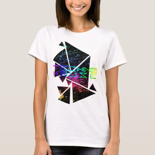 Techno House Urban Electronic Music Ljud Klubb EDM T Shirt (Framsida)