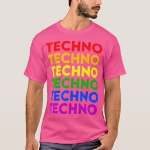 Techno Lgbt Gay pride Färg Edm Rave Festival T Shirt