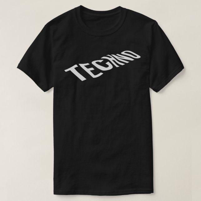 techno logotyp t shirt (Design framsida)