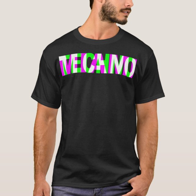 Techno Miami Raver DJ Rave Party EDM-festival T Shirt (Framsida)
