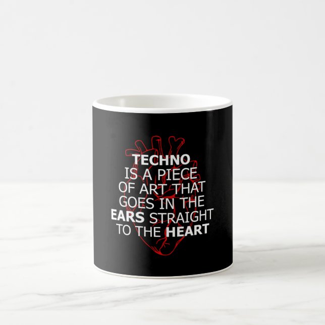 Techno Music DJ Rave Electro Festival Gift Idea Kaffemugg (Center)