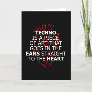 Techno Music DJ Rave Electro Festival Gift Idea Kort