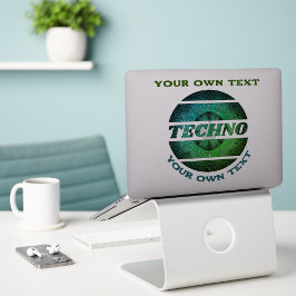 Techno Music dj-säljfrämjande Anpassningsbar - Kli Klistermärken