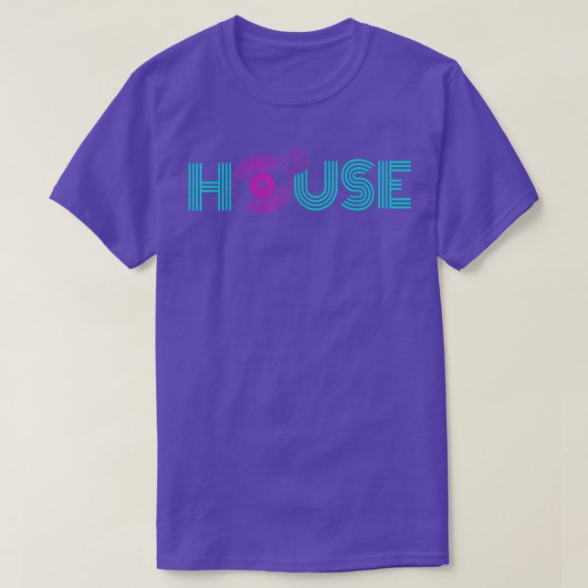 Techno Music House Turntable Dj Rave Edm Dance Clu T Shirt (Design framsida)