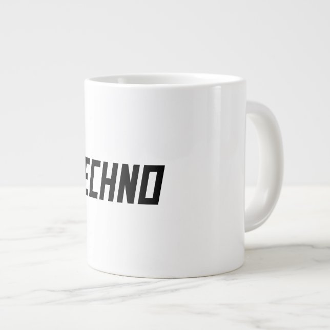 TECHNO Music Jumbo Mugg (Framsida höger)