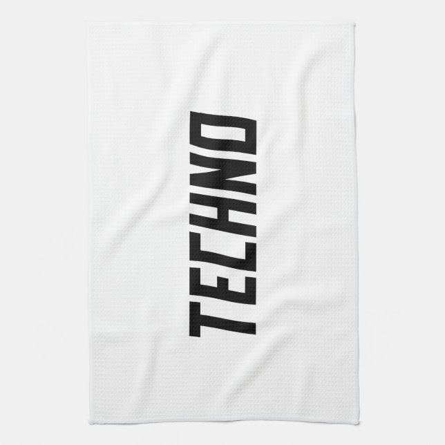 TECHNO Music Kökshandduk (Vertikal)