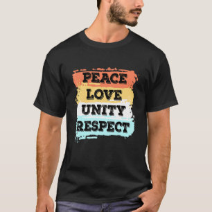 Techno Music Peace Kärlek Unity Respect Rave Party T Shirt