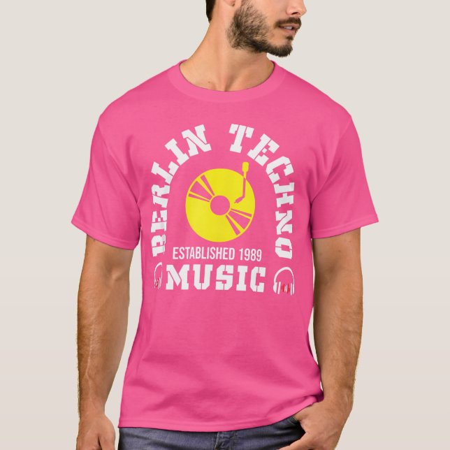 Techno Music Rave Edm Dj Gift T Shirt (Framsida)