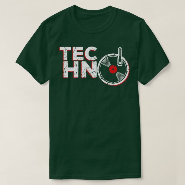 Techno Music T Shirt (Design framsida)