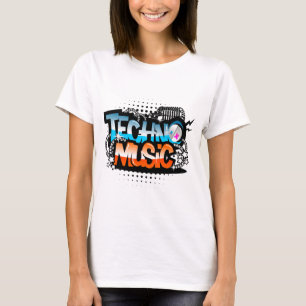 Techno musik t shirt