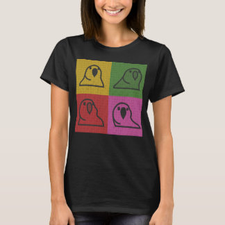 Techno Party Parrot Pop Art TShirt T Shirt