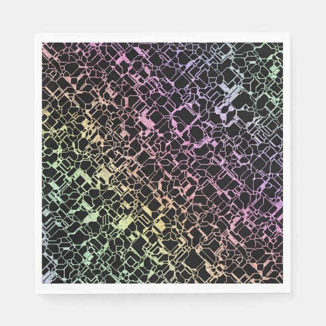 techno rainbo : pappersservett (Framsidan)
